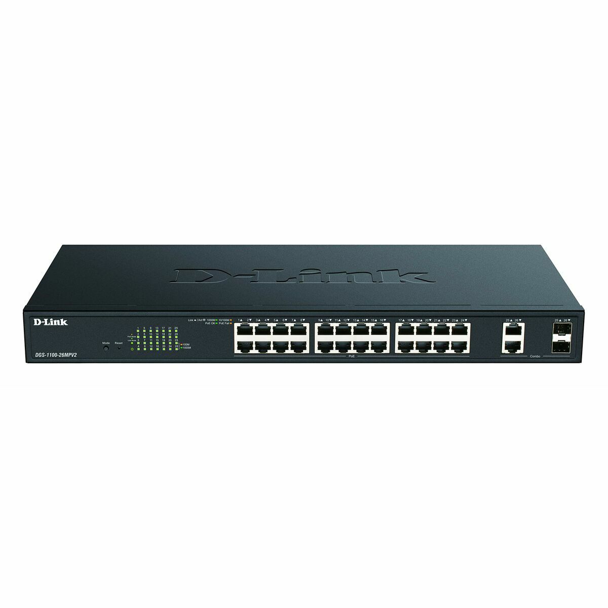 Switch D-Link DGS-1100-26MPV2/E Černý